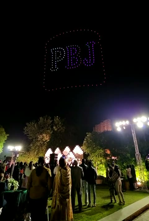 Wedding Drone Show at Alila Fort Bishangarh, Jaipur