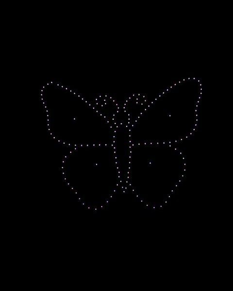 A butterfly drawn by 200 drones at a corporate Diwali show