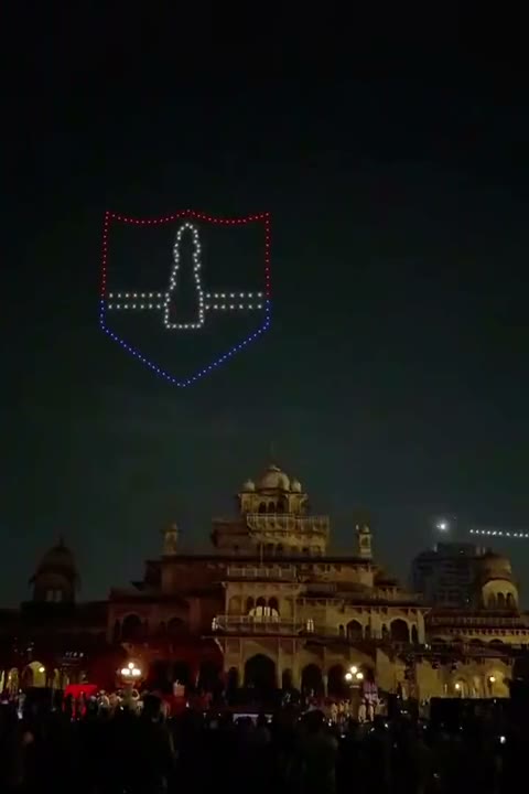 Government Drone Show at Albert Hall, Jaipur